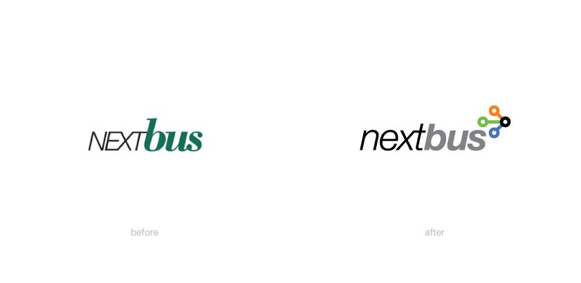 
	A proposed logo makeover for a service that delivers real-time transit information so that riders will know when the next bus will arrive.
